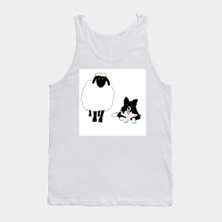 Border collie sheep Tank Top